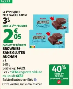 Auchan Auchan Brownies offre