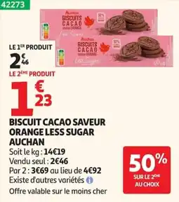 Auchan Auchan Biscuits Cacao offre