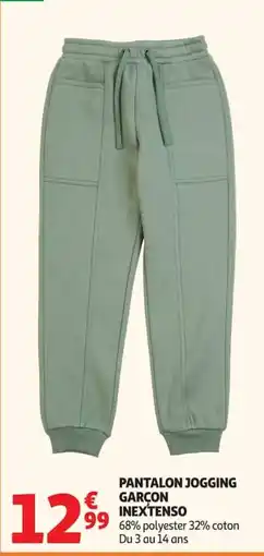 Auchan INEXTENSO PANTALON JOGGING GARÇON offre