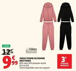 Auchan INEXTENSO SWEAT FEMME OU HOMME offre