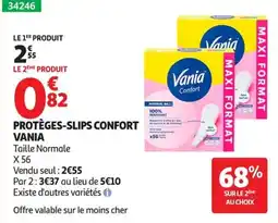 Auchan VANIA PROTÈGES-SLIPS CONFORT offre