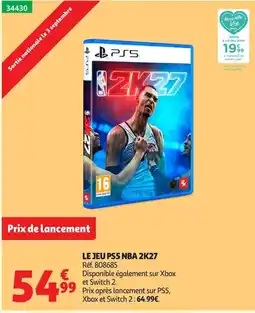 Auchan NBA 2K27 offre