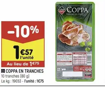 Leader Price Coppa en Tranches offre