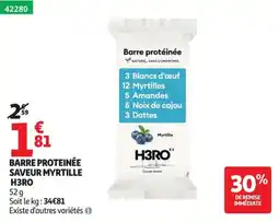 Auchan H3RO BARRE PROTEINÉE offre