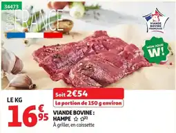 Auchan Viand bovine hampe offre