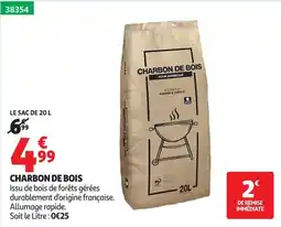 Auchan CHARBON DE BOIS offre