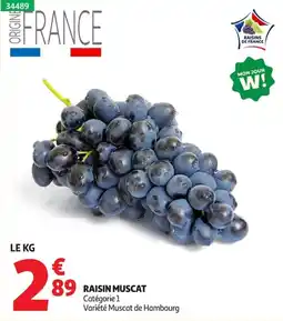 Auchan RAISIN MUSCAT offre