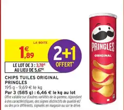 Intermarché Pringles Chips tuiles original offre
