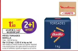 Intermarché Barilla Pâtes Torsades offre