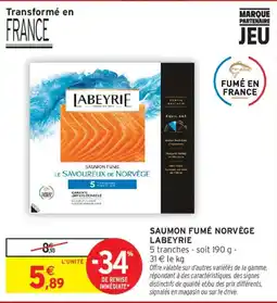 Intermarché LABEYRIE SAUMON FUMÉ offre