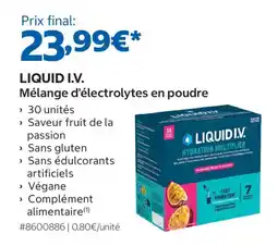 Costco LIQUID I.V. Mélange d'électrolytes en poudre offre