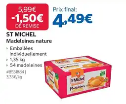 Costco ST MICHEL Madeleines nature offre