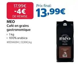 Costco MEO Café en grains gastronomique offre