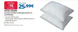 Costco HOTEL GRAND oreillers offre