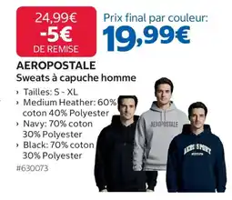 Costco AEROPOSTALE Sweats à capuche homme offre