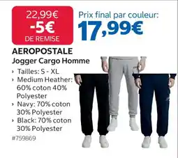 Costco AEROPOSTALE Jogger Cargo Homme offre