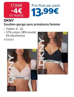 Costco DKNY Soutien-gorge sans armatures femme offre