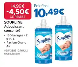 Costco Soupline Adoucissant concentré offre
