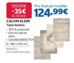 Costco CALVIN KLEIN Tapis Radius offre