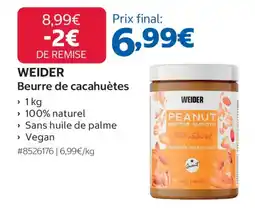 Costco WEIDER Beurre de cacahuètes offre
