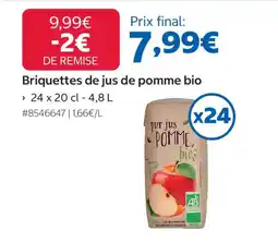 Costco pur jus POMME bio offre