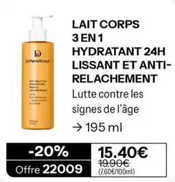 Stanhome Dr.Pierre Ricaud LAIT CORPS 3 EN 1 offre