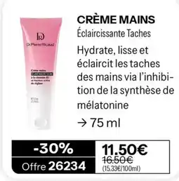 Stanhome Dr.Pierre Ricaud Crème mains Éclaircissant Taches offre