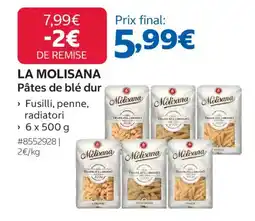 Costco LA MOLISANA Pâtes de blé dur offre