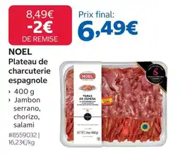 Costco NOEL Plateau de charcuterie espagnole offre