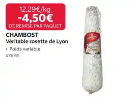 Costco CHAMBOST Véritable rosette de Lyon offre