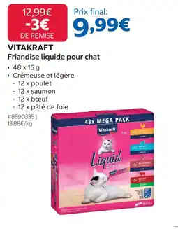 Costco VITAKRAFT Friandise liquide pour chat offre