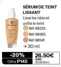 Stanhome Dr.Pierre Ricaud SÉRUM DE TEINT LISSANT offre