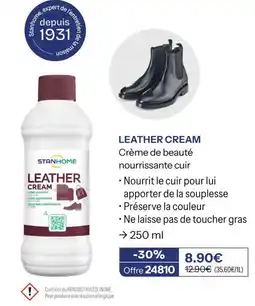 Stanhome STANHOME LEATHER CREAM offre