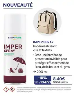 Stanhome STANHOME IMPER SPRAY offre
