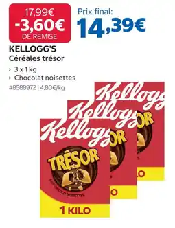 Costco KELLOGG'S Céréales trésor offre