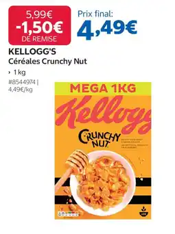 Costco KELLOGG'S Céréales Crunchy Nut offre