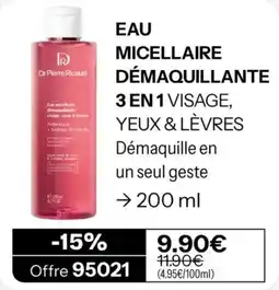 Stanhome Dr.Pierre Ricaud Eau micellaire démaquillante offre