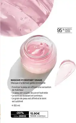 Stanhome Kerlys Masque hydratant visage offre