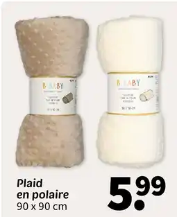 Wibra B baby plaid en polaire offre