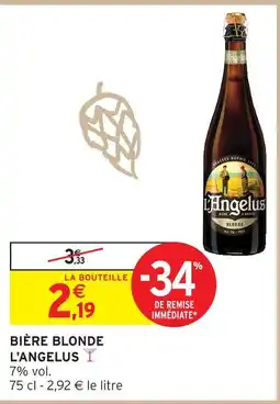Intermarché L'angelus bière blonde offre