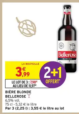Intermarché Bellerose bière blonde offre