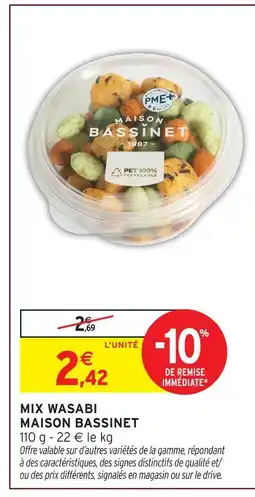 Intermarché Maison bassinet mix wasabi offre