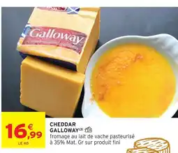 Intermarché Galloway cheddar offre