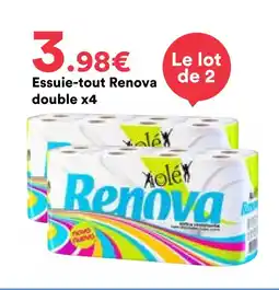 Hmarket Reniova essuie-tout double x4 offre