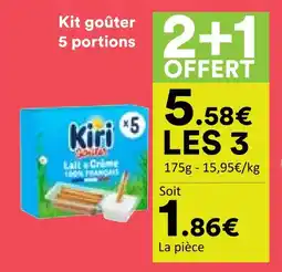 Hmarket Kiri kit goûter 5 portions offre