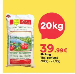 Hmarket Lotus riz long thaï parfumé offre