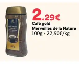 Hmarket Merveilles de la nature café gold offre