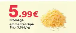 Hmarket Fromage emmental râpé offre