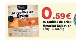 Hmarket Hmarket sélection 10 feuilles de brick offre