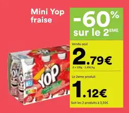 Hmarket Mini yop fraise offre